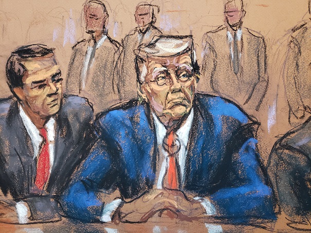 Former U.S. President Donald Trump faces charges at federal court in Washington